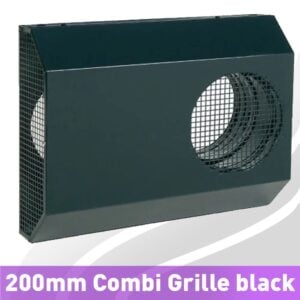 200mm Directional External Combi-Grille for MVHR
