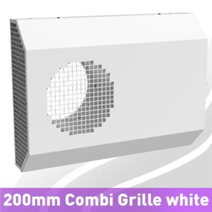 200mm Directional External Combi-Grille for MVHR