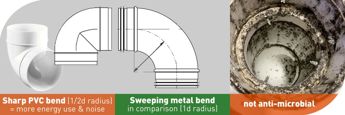 Ducting For MVHR And MEV Systems