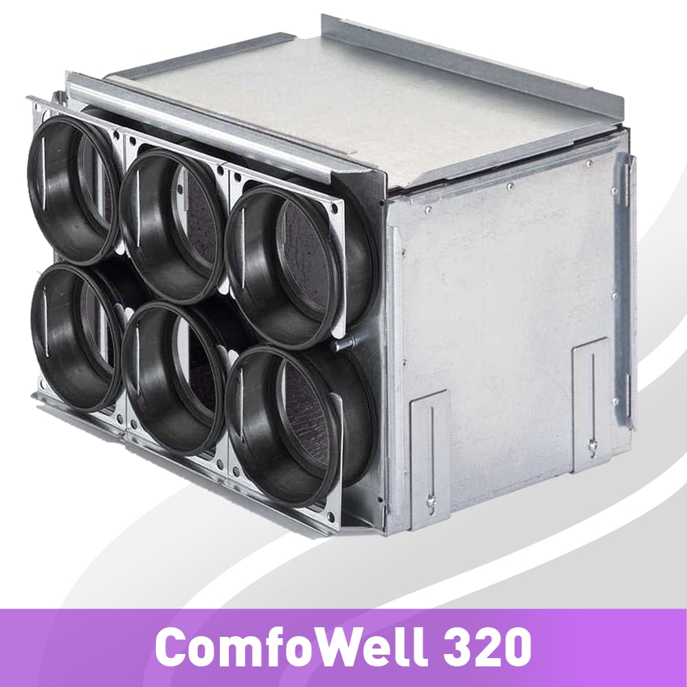 Zehnder ComfoWell 320 air manifold system