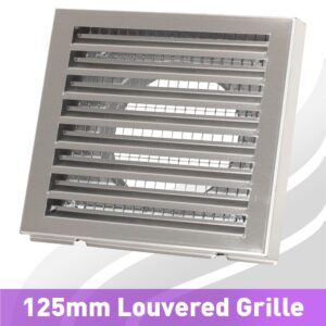 Zehnder louvered grille stainless steel
