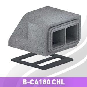 Horizontal Left ComfoPipe Twin Duct Connection to Zehnder ComfoAir180