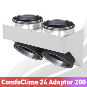 Adaptor for ComfoClime 24 to Steel Ducting 200mm